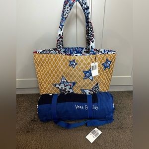 Vera Bradley Beach Tote and Towel